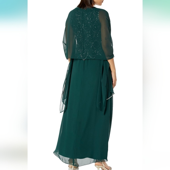 Special Occasion Dress with Scarf - Picture 3 of 4